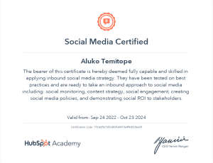 SEM Temitope Hubspot