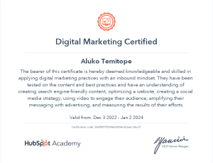 Temitope Hubspot DMC
