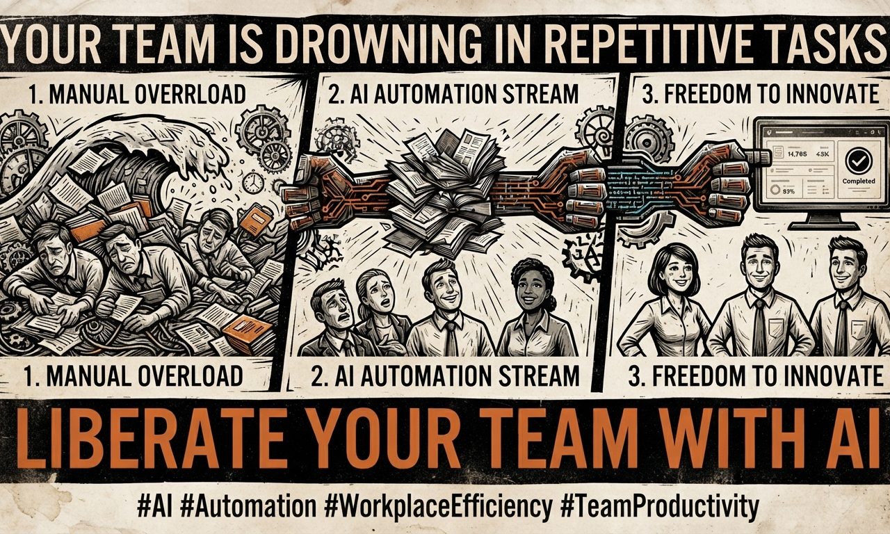 Your Team is Drowning in Repetitive Tasks.